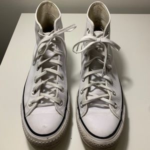 White Platform Converse